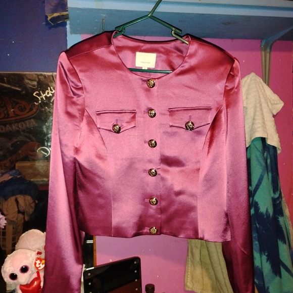 Cinq à Sept rainer high-rise straight-leg satin pants$425 - Picture 2 of 7